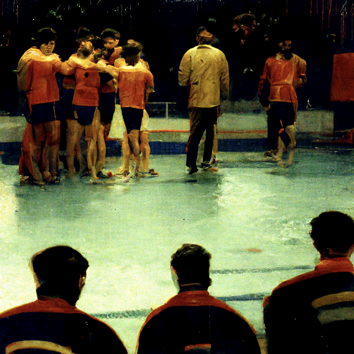 A team being coached